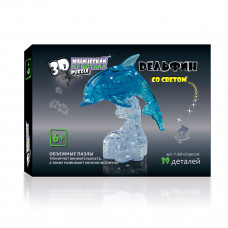 3D Crystal Puzzle Дельфин на подставке со светом 29022A (YJ6917)