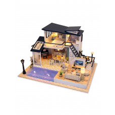 Румбокс Интерьерный конструктор Hobby Day DIY MiniHouse, Вилла с бассейном, 13849