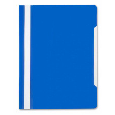 Папка-скоросшиватель Бюрократ -PS20BLUE A4 прозрач.верх.лист пластик синий 0.12/0.16
