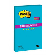 Блок самоклеящийся бумажный 3M Post-it Super Sticky 1623R-SB 7100075704 150х228мм 90лист. синий