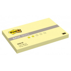 Блок самоклеящийся бумажный 3M Post-it Basic 655R-BY 7100020768 76x127мм 100лист. желтый канареечный 1цв.в упак.