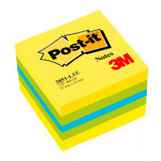 Блок самоклеящийся бумажный 3M Post-it Original 2051-L Лимон 7100172415 51x51мм 400лист. ассорти 3цв.в упак.