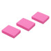 Блок самоклеящийся бумажный Silwerhof 38x51мм 100лист. 75г/м2 неон розовый европодвес (упак.:3шт)