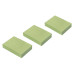 Блок самоклеящийся бумажный Silwerhof 38x51мм 100лист. 75г/м2 пастель зеленый европодвес (упак.:3шт)