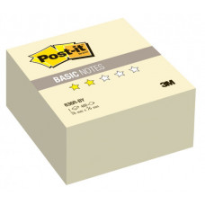 Блок самоклеящийся бумажный 3M Post-it Basic 636R-BY 7100041089 76x76мм 400лист. желтый