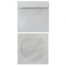Конверт Бюрократ 201070 CD 125x125мм с окном белый клеевой слой 80г/м2 (pack:1000pcs)