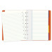 Тетрадь Filofax CLASSIC BRIGHT 115010 A5 PU 56л линейка съемные листы спираль двойная оранжевый