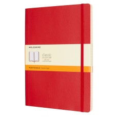 Блокнот Moleskine CLASSIC SOFT QP621F2 XLarge 190х250мм 192стр. линейка мягкая обложка красный