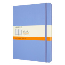 Блокнот Moleskine CLASSIC QP090B42 XLarge 190х250мм 192стр. линейка твердая обложка голубая гортензия