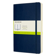 Блокнот Moleskine CLASSIC SOFT EXPENDED QP618EXPB20 Large 130х210мм 400стр. нелинованный мягкая обложка синий сапфир