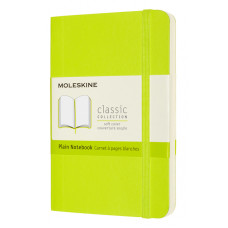 Блокнот Moleskine CLASSIC SOFT QP613C2 Pocket 90x140мм PU 192стр. нелинованный мягкая обложка лайм