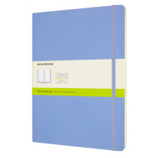 Блокнот Moleskine CLASSIC SOFT QP623B42 XLarge 190х250мм 192стр. нелинованный мягкая обложка голубая гортензия