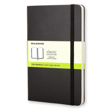 Блокнот Moleskine CLASSIC QP012 Pocket 90x140мм 192стр. нелинованный твердая обложка черный