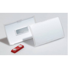 Бейдж Durable 8215-19 Click Fold 54х90мм магнитный полипропилен прозрачный (упак.:10шт)