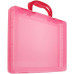 Бокс для документов Стамм КС19 A4 280x375x57мм розовый/тонированный пластик