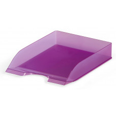 Лоток горизонтальный Durable 1701673992 Tray Basic A4 337x253x63мм прозрачный/фиолетовый пластик