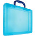 Бокс для документов Стамм КС17 A4 280x375x57мм голубой/тонированный пластик