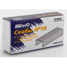 Скобы для степлера N10 Kw-Trio 0100 оцинкованные кор.карт. (упак.:1000шт.)