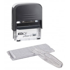 Самонаборный штамп Colop Printer C30/1 Set пластик корп.:черный автоматический 5стр. оттис.:синий шир.:47мм выс.:18мм