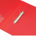 Папка на 2-х D-кольцах Бюрократ -0840/2DRED A4 пластик 0.8мм кор.40мм внутр. с вставкой красный