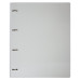 Папка на 4-х D-кольцах Бюрократ Black&White BW0840/4DWT A4 пластик 0.8мм кор.40мм белый/черный