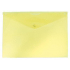 Конверт на кнопке Бюрократ Economy -PK100YEL A4 тисненый пластик 0.10мм желтый