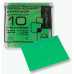 Конверт на кнопке Бюрократ Economy -PK100GRN A4 тисненый пластик 0.10мм зеленый