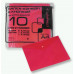 Конверт на кнопке Бюрократ Economy -PK100RED A4 тисненый пластик 0.10мм красный