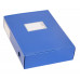 Короб архивный вырубная застежка Бюрократ -BA80/08BLUE пластик 0.8мм корешок 80мм 330х245мм синий