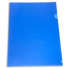 Папка-уголок Бюрократ -E310N/1BLU непрозрачный A4 пластик 0.18мм синий