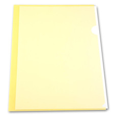 Папка-уголок Бюрократ -EE310/1YEL A4 пластик 0.15мм желтый