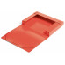 Папка-короб на резинке Бюрократ -BA40/07RED пластик 0.7мм корешок 40мм A4 красный