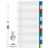Разделитель индексный Durable 6750-27 A4 пластик 12 индексов цветные разделы