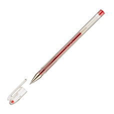 Ручка гелевая Pilot BL-G1-5T-R (2826) 0.3мм корпус пластик прозрачный красные чернила