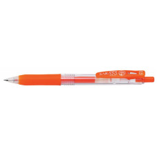 Ручка гелевая Zebra SARASA CLIP (JJ15-ROR) авт. 0.5мм резин. манжета темно-оранжевый
