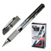 Ручка гелевая Pensan NANO GEL (6020/12BLACK) 0.7мм игловидный пиш. наконечник корпус пластик резин. манжета серебристый черные чернила