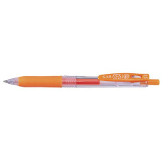 Ручка гелевая Zebra SARASA CLIP (JJ15-OR) авт. 0.5мм резин. манжета оранжевый