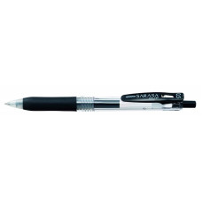 Ручка гелевая Zebra SARASA CLIP (JJ15-BK) авт. 0.5мм резин. манжета черный