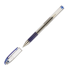 Ручка гелевая Pilot BLN-G3-38-L (45567) 0.2мм круглая обрез.корпус корпус пластик резин. манжета прозрачный синие чернила