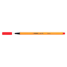Ручка капиллярная Stabilo POINT 88/40 (88/40) 0.4мм красные чернила коробка