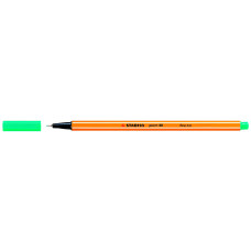 Ручка капиллярная Stabilo POINT (88/13) 0.4мм зеленые неон чернила коробка