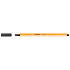 Ручка капиллярная Stabilo POINT 88/46 (88/46) 0.4мм черные чернила коробка