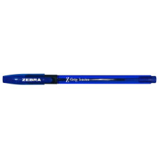 Ручка шариковая Zebra Z-GRIP BASICS 1мм треугол. резин. манжета синий