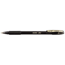 Ручка шариковая Zebra Z-1 COLOUR (C-BA26-ZA-BK) 0.7мм резин. манжета черный