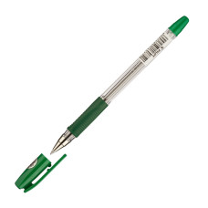 Ручка шариковая Pilot BPS-GP-F-G (77567) 0.22мм корпус пластик резин. манжета прозрачный зеленые чернила