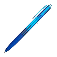 Ручка шариковая Pilot BPGG-8R-F-L (735669) Super Grip авт. 0.22мм стреловидный пиш. наконечник круглая телескопич.корпус корпус пластик резин. манжета прозрачный синие чернила коробка картонная