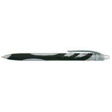 Ручка шариковая Zebra OLA (BP123-BK) авт. 1мм резин. манжета черный