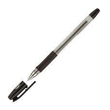 Ручка шариковая Pilot BPS-GP-EF-B (60858) 0.22мм стреловидный пиш. наконечник круглая телескопич.корпус корпус пластик резин. манжета прозрачный черные чернила