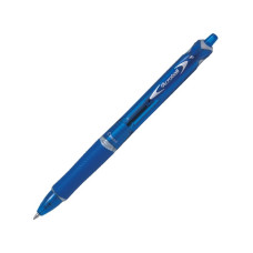 Ручка шариковая Pilot BL-A-F-L (131242) Acroball авт. стреловидный пиш. наконечник круглая телескопич.корпус корпус пластик резин. манжета прозрачный/синий синие чернила
