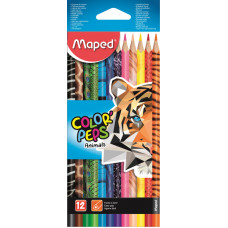 Карандаши цветные Maped Color`Peps 832212 12цв. декорированные карт.кор.